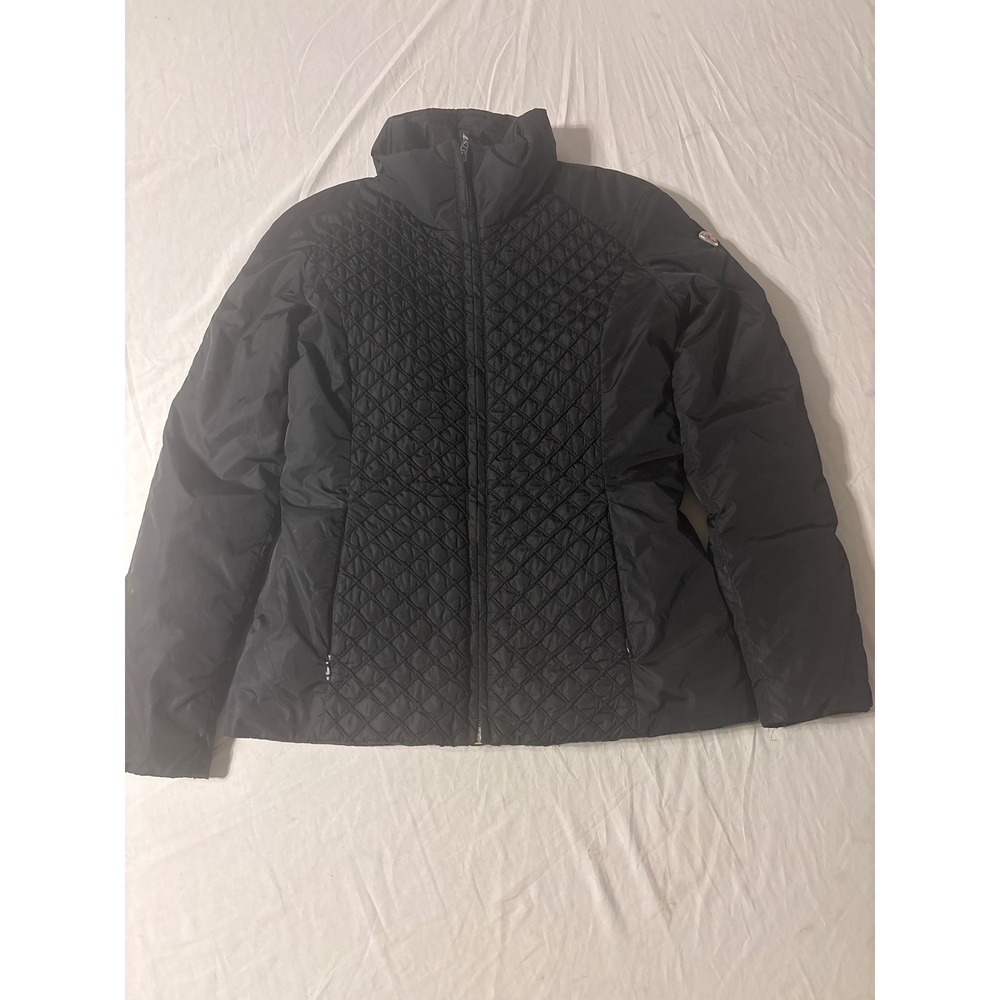 Post Card Puffer Jacket Womens Black Excellent Quilted Luxury Sportswear Italy